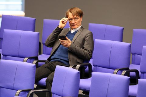 Karl Lauterbach (SPD) bei einer Debatte im Deutschen Bundestag.
