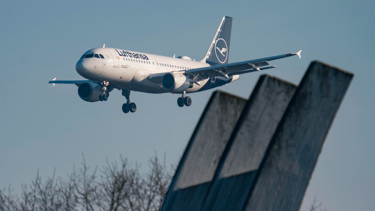 Landeanflug bei Frankfurt am Main