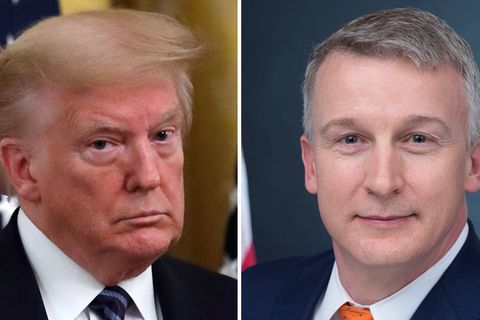 US-Präsident Donald Trump und Rick Bright, Ex-Direktor der Gesundheitsbehörde Barda