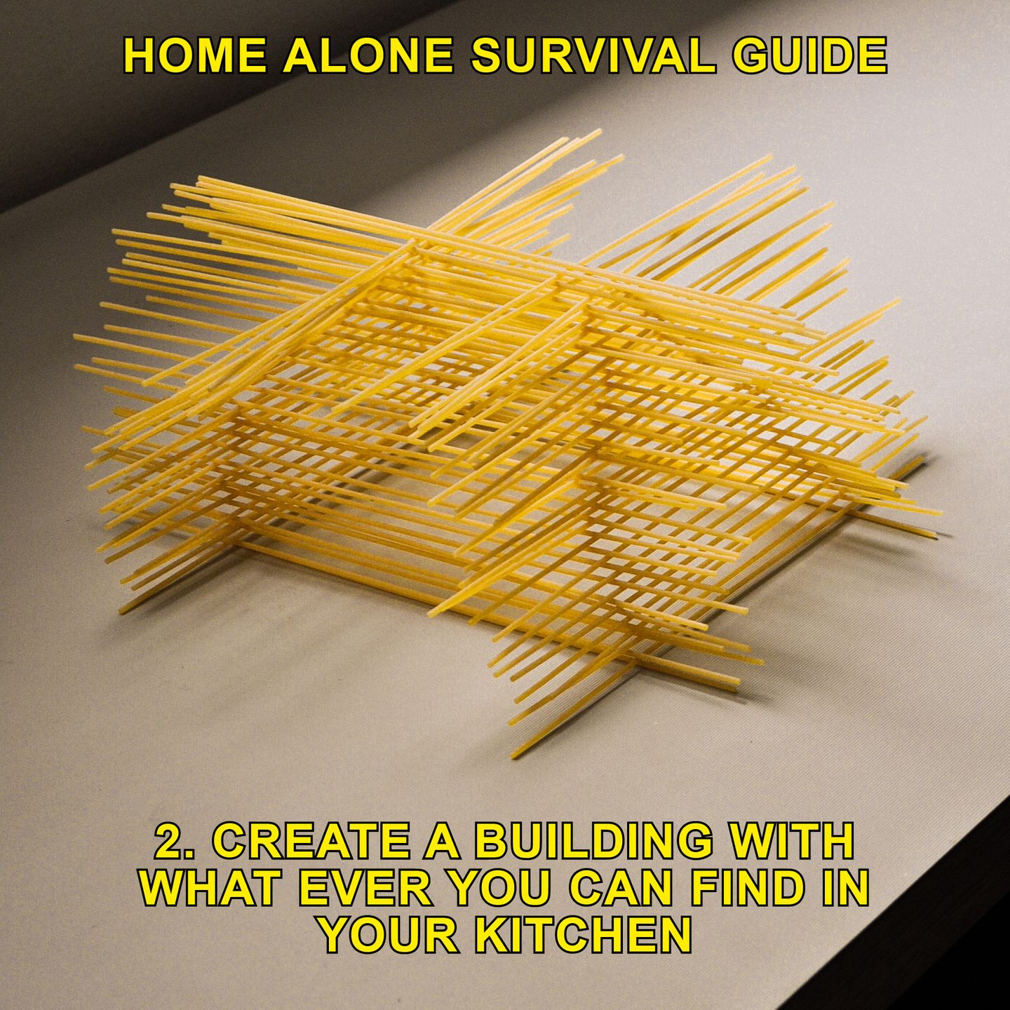 Ein Cubus aus Spaghetti