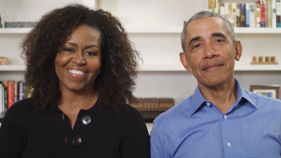 Barack und Michelle Obama lesen das Kinderbuch "Der Wortsammler" vor.