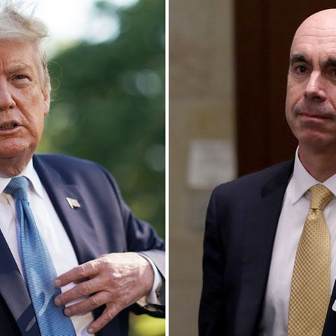 US-Präsident Donald Trump (l.) und der entlassene Generalinspekteur Steve Linick