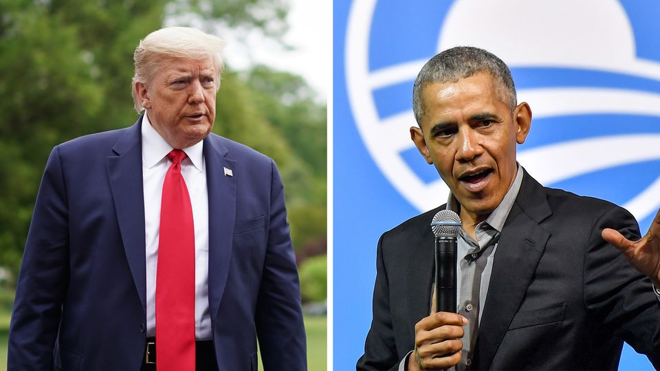 USA: Barack Obama und Donald Trump üben öffentlich Kritik aneinander. Barack Obama und Donald Trump üben öffentlich Kritik aneinander.