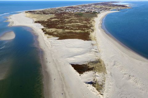 Die Südspitze der Insel Sylt aus der Luft fotografiert
