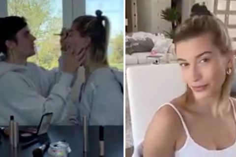 Justin Bieber bekommt von seiner Frau das perfekte Make up gezeigt