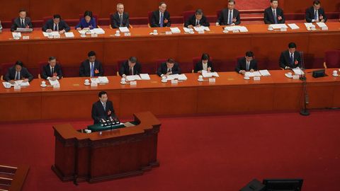 Peking, China: Eröffnung des Nationalen Volkskongresses
