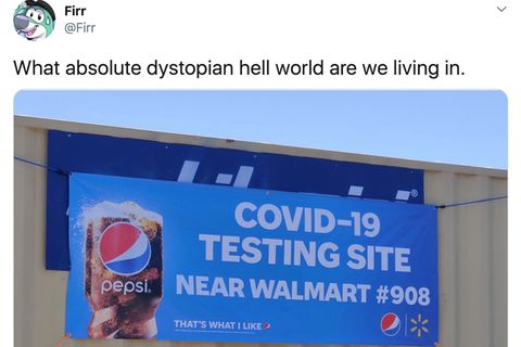 Die Pepsi-Plakatwerbung