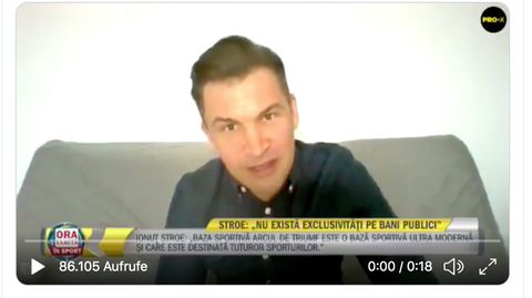 Sportminister Ionut Marian Stroe