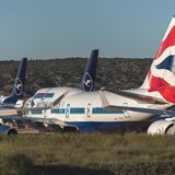 Ebenfalls stehen in Teruel mehrere Jumbojets von British Airways: Bis vor Kurzem war die britische Fluglinie noch der größte Betreiber der Boeing 747-400 mit 28 Exemplaren in der Passagierversion.