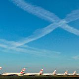 Statt im Himmel alle am Boden: Ortswechsel nach Frankreich zu den Airbus A380 von British Airways in Châteauroux 