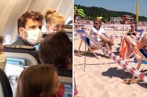 Im Flugzeug und am Strand testet der Reporter, wie der Urlaub 2020 aussehen könnte.