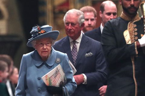 Queen Elizabeth und Prinz Charles