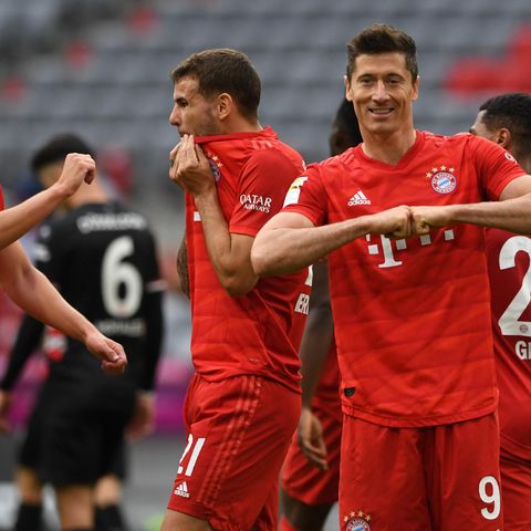 Übermacht in Rot: Robert Lewandowski und seine Mitspieler ließen Fortuna Düsseldorf nicht den Hauch einer Chance