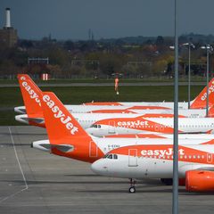 Noch hat der britische Billigflieger Easyjet alle Jets am Boden geparkt