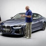 David Ferrufino, Sublinienleiter BMW 4er (links) erklärt die Details