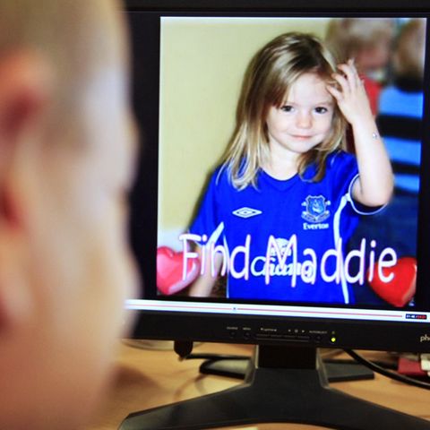 Ein Bild des vor gut 13 Jahren verschwundenen britischen Mädchens Madeleine "Maddie" McCann