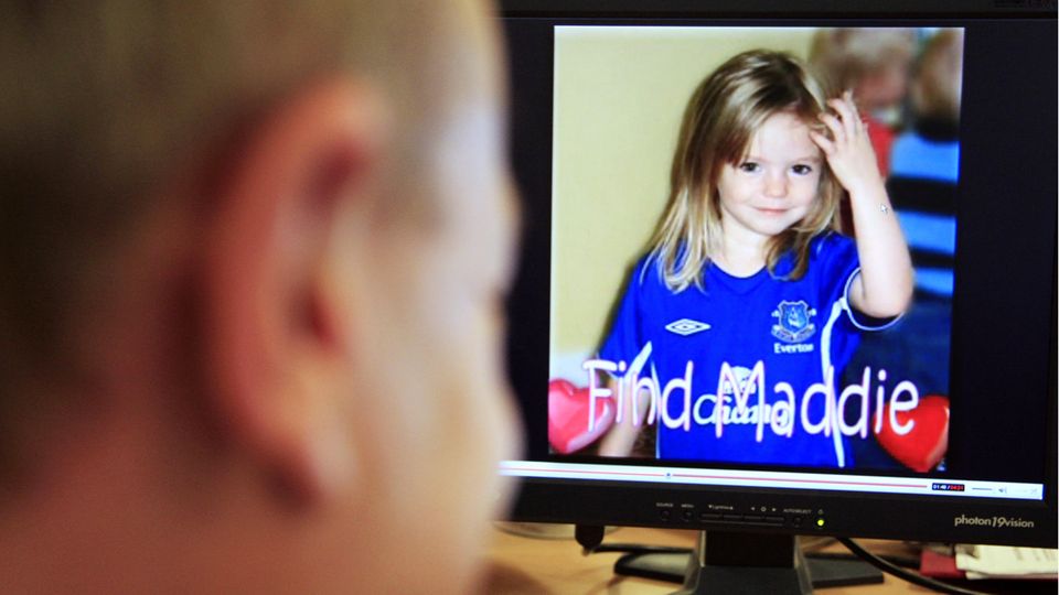 Ein Bild des vor gut 13 Jahren verschwundenen britischen Mädchens Madeleine "Maddie" McCann