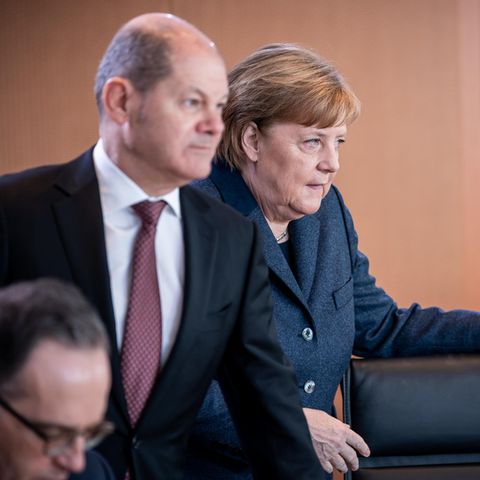 Bundesfinanzminister Olaf Scholz (SPD) und Bundeskanzlerin Angela Merkel (CDU)
