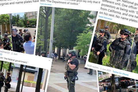 Mysteriösen Uniformierte in den USA