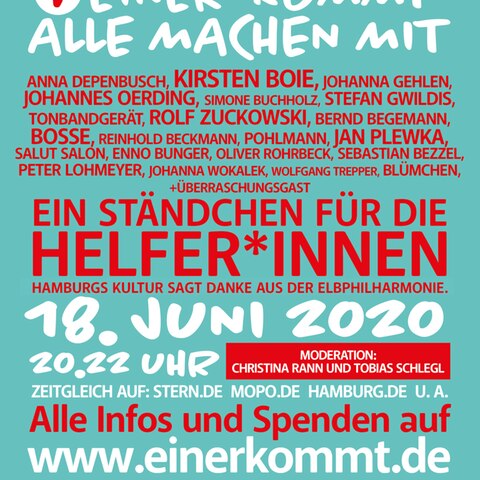 "Einer kommt, alle machen mit: Ein Ständchen für die Helfer*Innen"