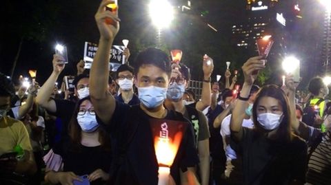 Hongkonger trauern trotz Gedenkverbot