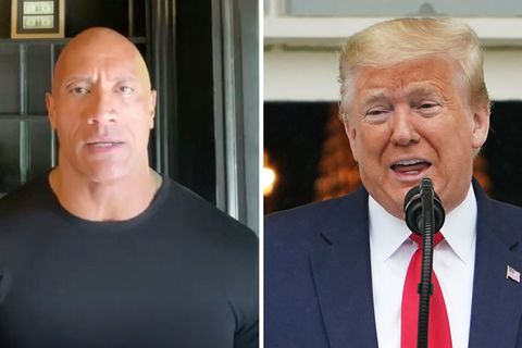 Dwanye Johnson gegen Donald Trump: "Wo sind Sie? Wo ist unser Anführer?"