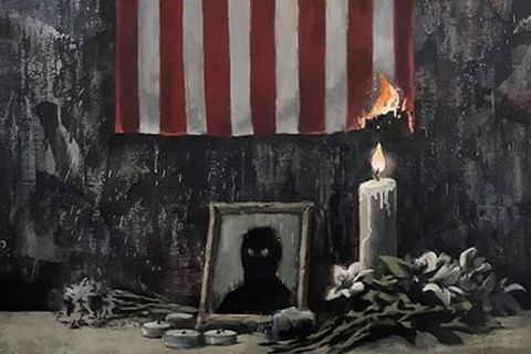 Straßenkünstler: "Das ist ein weißes Problem" – Banksys neues Bild ist eine Hommage an ermordeten George Floyd