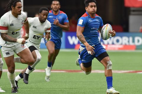 Da war noch alles Ordnung: Samoas Melani Matavao in einem Spiel gegen die USA in Vancouver im vergangenen März