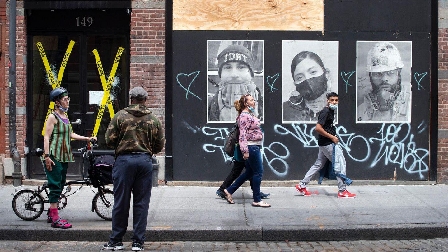 Passanten in New York