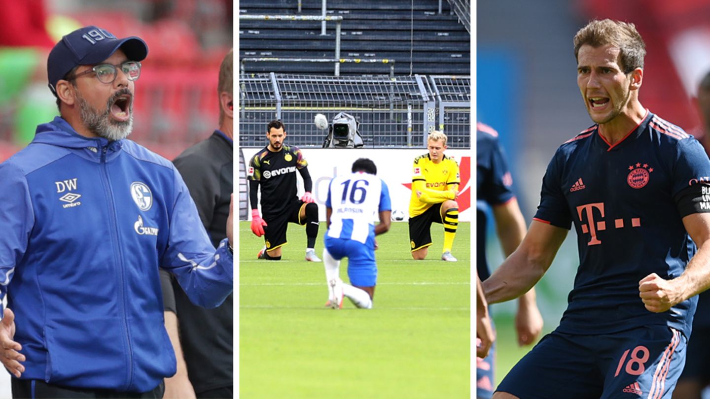 Schalke-Trainer David Wagner, Roman Bürki, Julian Brandt