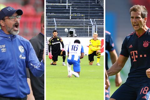 Schalke-Trainer David Wagner, Roman Bürki, Julian Brandt