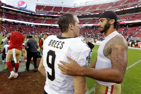 Drew Brees und Colin Kaepernick