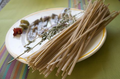 Teller mit Stroncatura Pasta