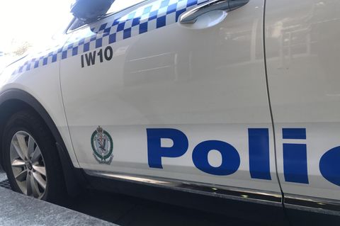 Ein Polizeiauto in Australien