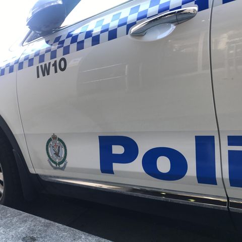 Australien Suchaktion Ein Polizeiauto in Australien