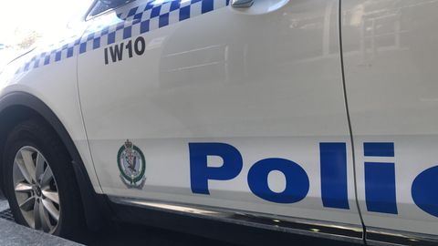 Ein Polizeiauto in Australien