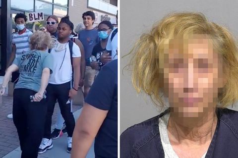 Bei Protesten in den USA: Frau spuckt schwarzen Teenager ins Gesicht
