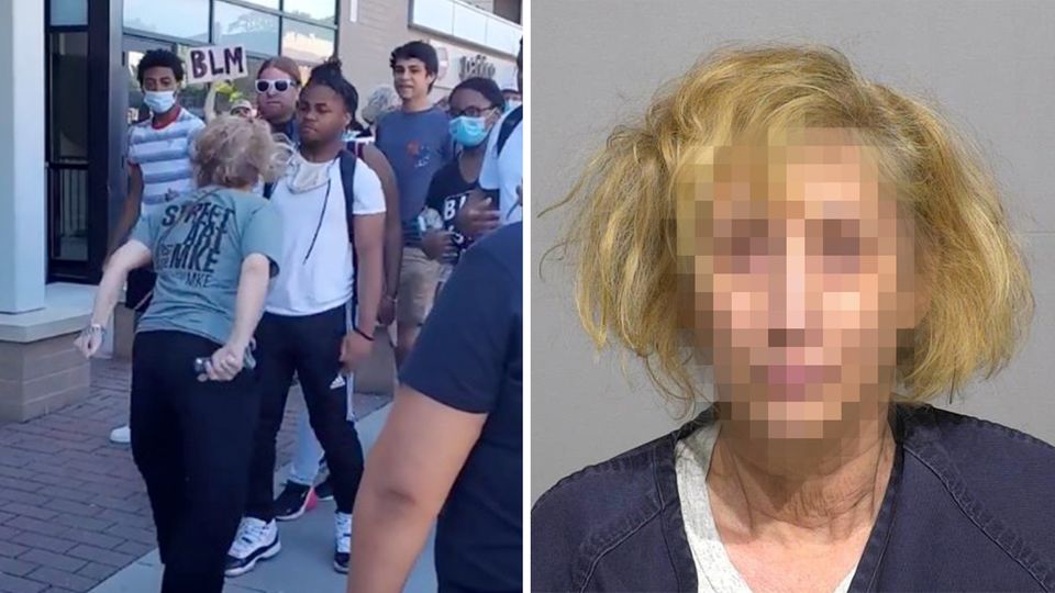 Bei Protesten in den USA: Frau spuckt schwarzen Teenager ins Gesicht