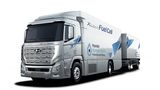 Bis zum Jahr 2025 sollen 1.600 Hyundai H2 Xcient Lkw mit Brennstoffzellenantrieb auf Schweizer Straßen rollen