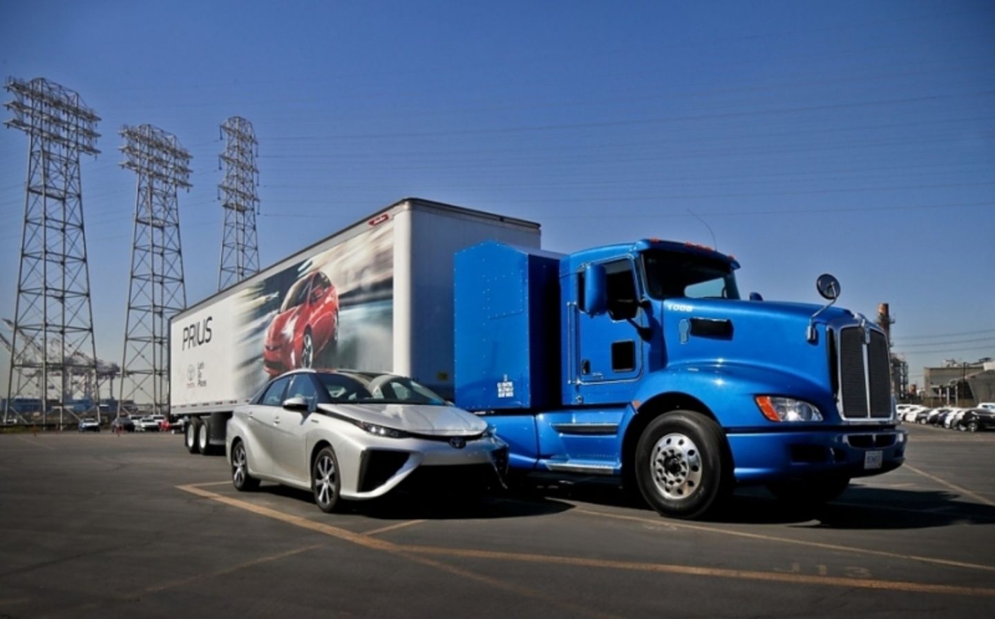 Bei der Toyota Lkw-Brennstoffzelle steht der Antrieb des Mirai Pate