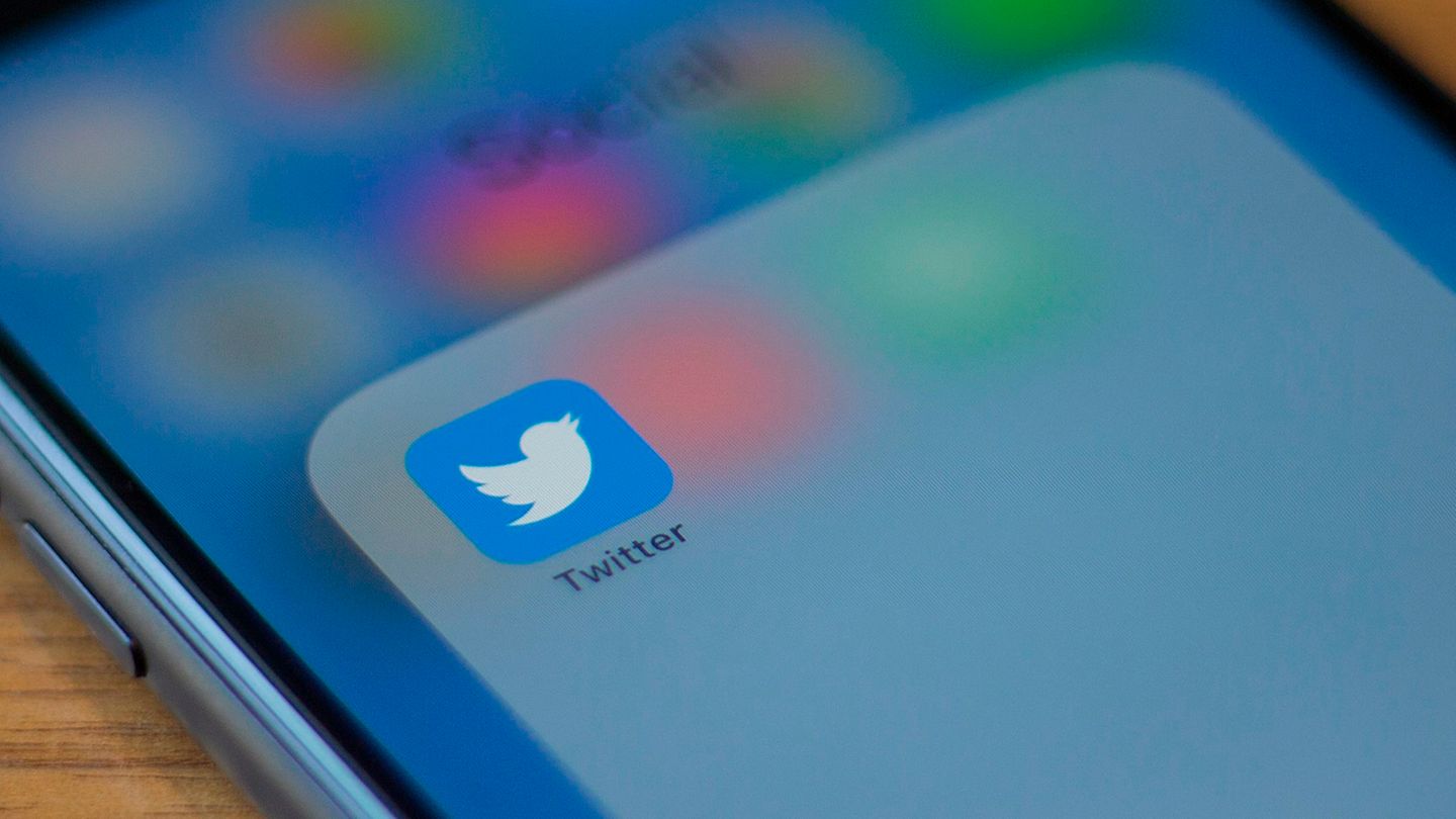 Twitter-Icon auf einem Smartphone