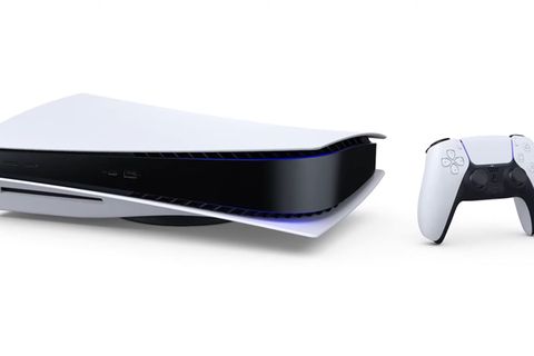Obwohl die Konsole wohl vor allem stehen soll, zeigte Sony sie bei der Ankündigung für den Bruchteil einer Sekunde auch liegend. Darunter scheint ein Ständer für Stabilität zu sorgen