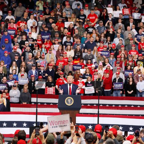 Donald Trump Ende Januar bei einer Wahlkampfveranstaltung in Des Moines im US-Bundesstaat Iowa
