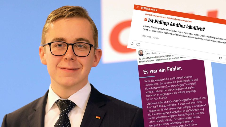 CDU-Bundestagsabgeordneter Philipp Amthor; Screenshots