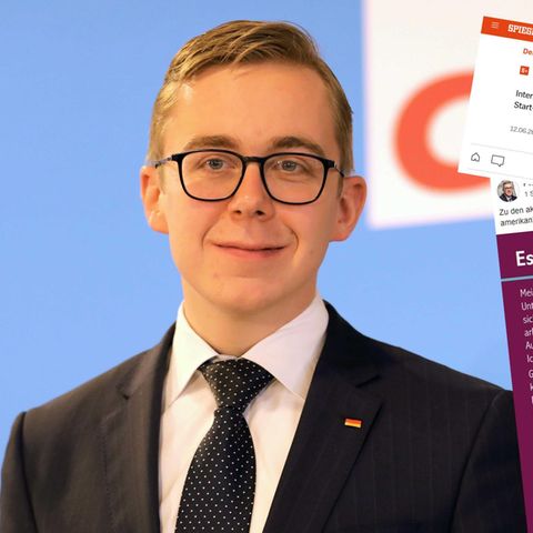 CDU-Bundestagsabgeordneter Philipp Amthor; Screenshots