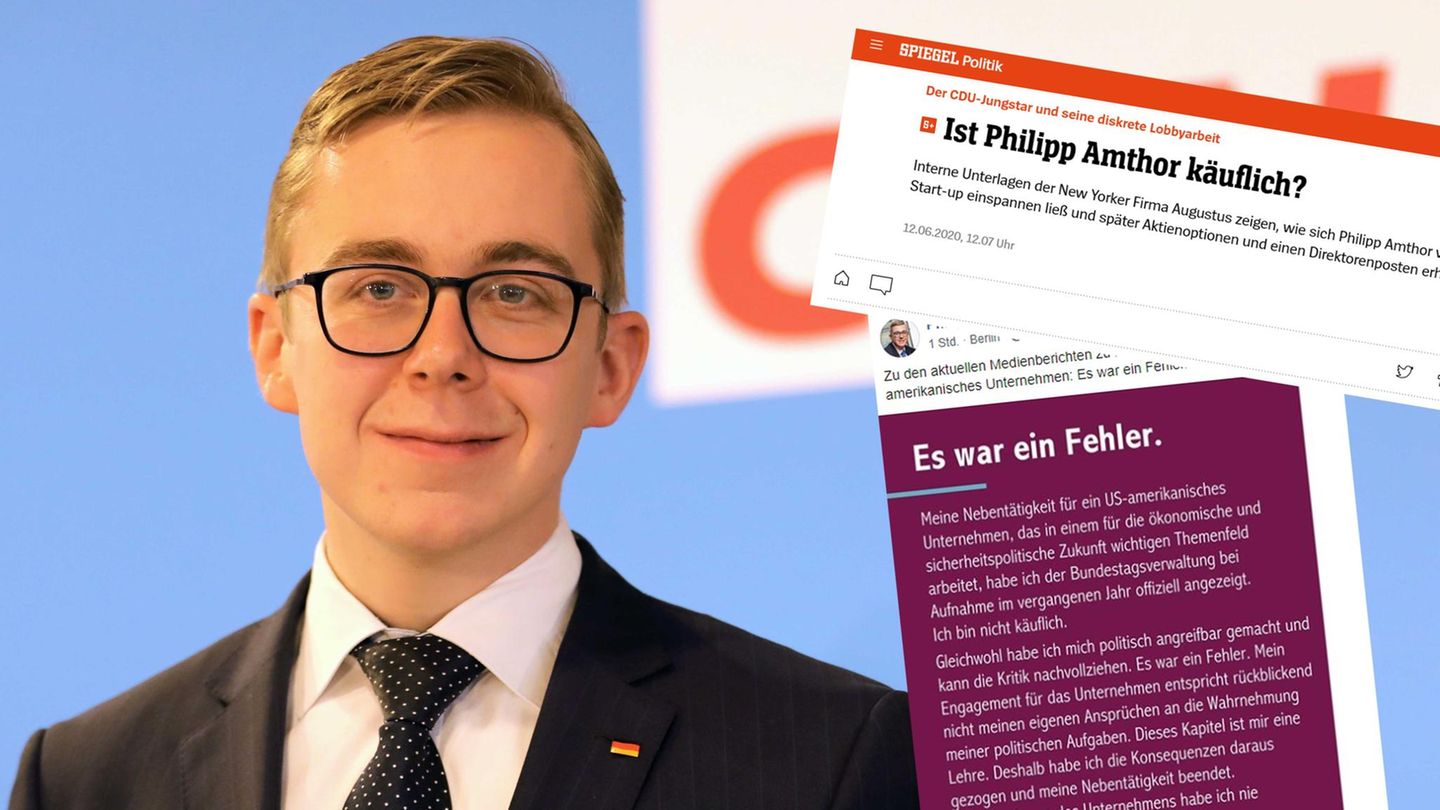 CDU-Bundestagsabgeordneter Philipp Amthor; Screenshots