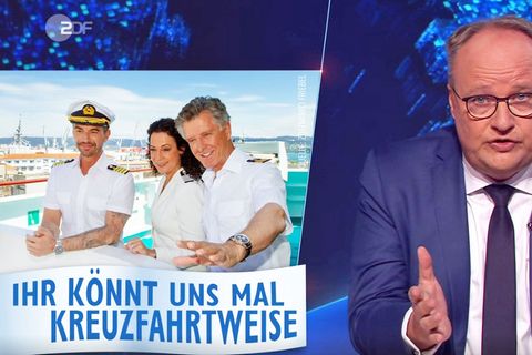 In der "heute show" vom  12. Juni 2020 stellt Oliver Welke eine Minifolge der Serie "Das Traumschiff" vor