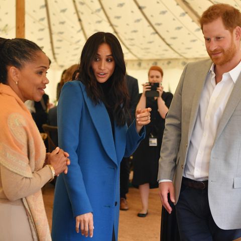 Doria Ragland mit Meghan und Harry