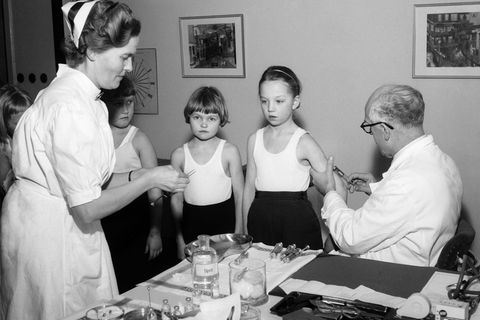 Polio-Impfung bei Schulkindern