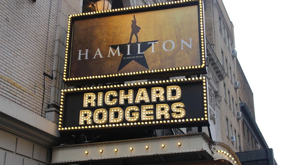 Musical-Plakat "Hamilton"